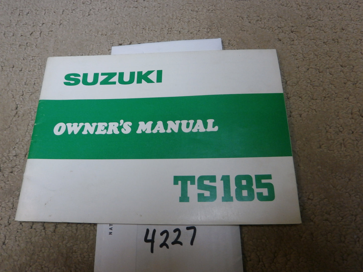Suzuki TS185 1980 Manual 4227