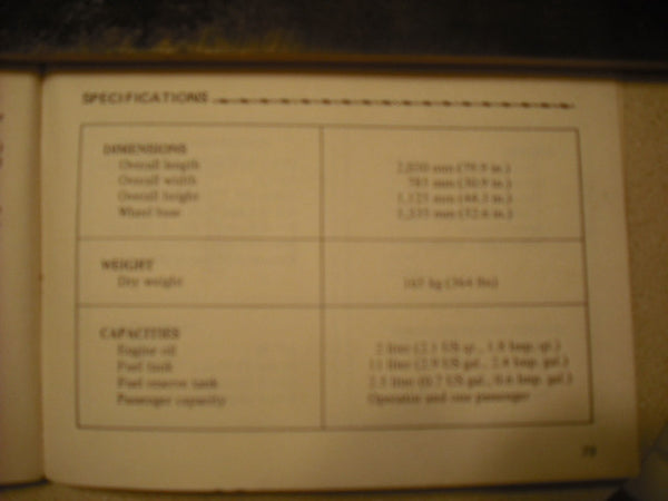 Honda CB360T 1976 Owners Manual 1583