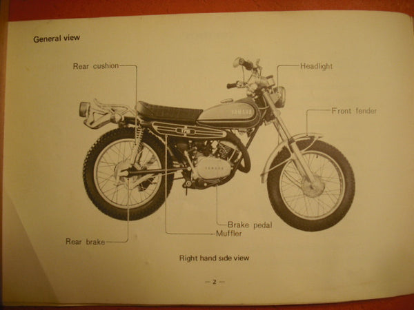 Yamaha CT3 175 1972 Owners Manual 314-28199-11