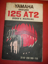 Yamaha AT2 125 Owners Manual part 316-28199-10 sku 1810