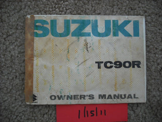 Suzuki TC90R Owners Manual 1858