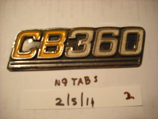 Honda CB360 Sidecover Badge  no tabs 1873