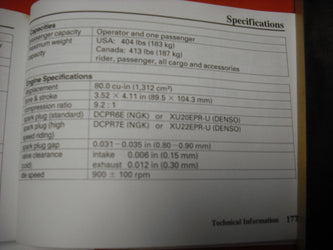 Honda VTX 1300 2003 Owners Manual