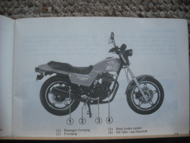Honda FT500 Ascot 1982 Manual