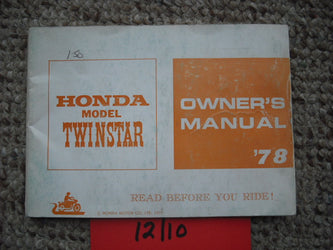 Honda CM185T Twinstar 1978 Manual 1853