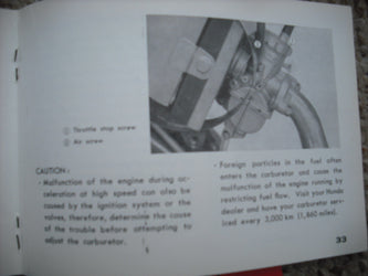Honda CT90 1967 Owners Manual 1919