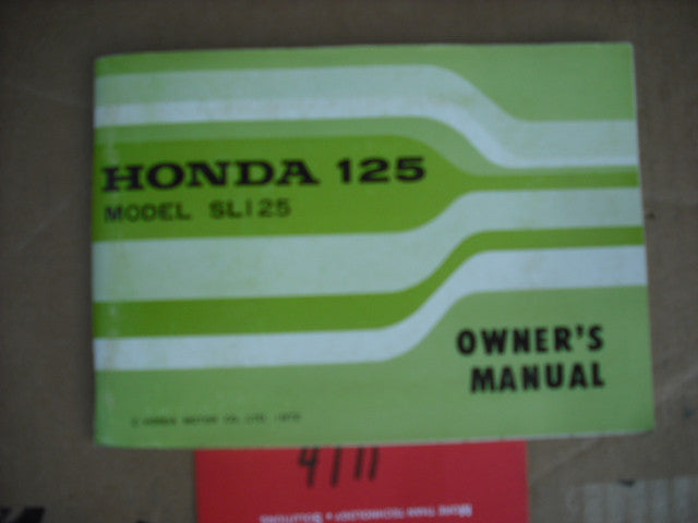 Honda SL125K2 1973 Owners Manual 1909
