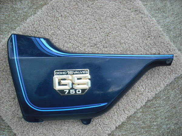 Sold Ebay 5/6/2021 Suzuki GS750ET GS750 EX 1980 1981  Blue Left Sidecover 47211-49200-L sku 1923
