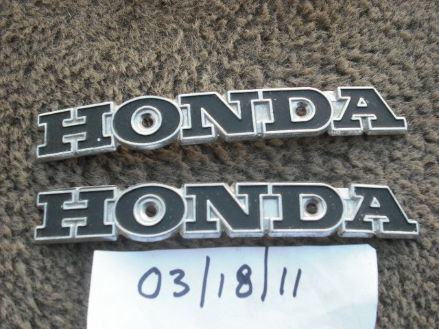 Honda 1970 1971 SL 100 SL125 SL175 Gas Tank Badge Pair 1907