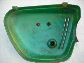 Sold Honda CB350 K3 left  Derby Green sidecover with badge