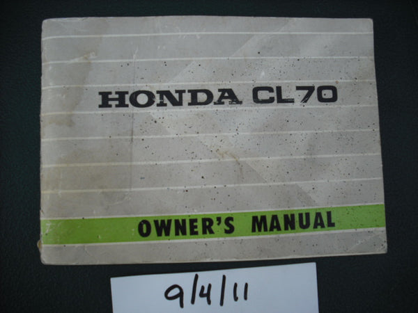 Honda CL70 K1 Owners Manual  sku 1984
