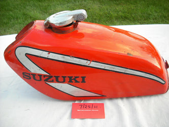 Suzuki TS185 1976 Orange Gas Tank