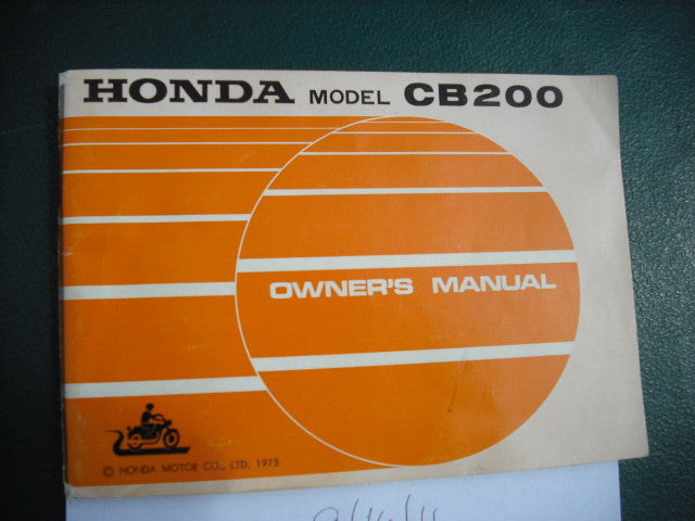 Honda CB200 1973 Owners Manual  1997