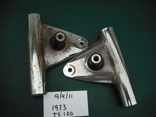 Suzuki 1973 TS100 TC100 Chrome Fork Ears 1990
