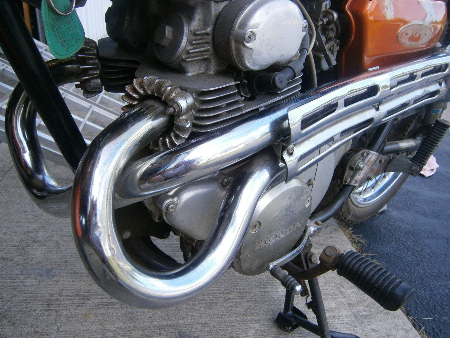 Honda CL175 1971 Stock Exhaust Complete Excellent Condition
