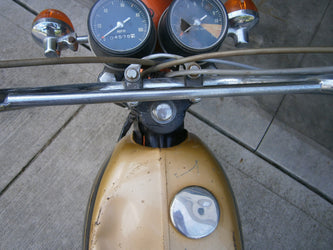 Sold Honda CL175 1971 Handlebar complete with switches and grips 4419