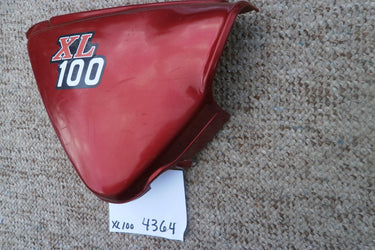 Sold by Invoice 11/17/16 Honda XL100 Candy Ruby Red right sidecover 4364
