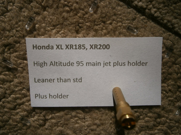 Honda XL XR185 XR200 95 High Altitude Main Jet and Holder 4653