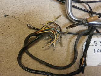 Honda CB360 Honda CL360 Handlebars Complete with throttle and wiring 4272 SOLD 8/15/16 ebay