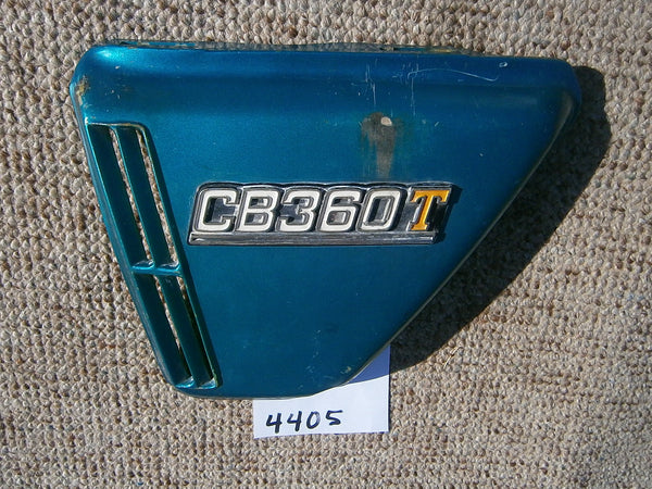 Honda CB360 T Blue left sidecover   4405