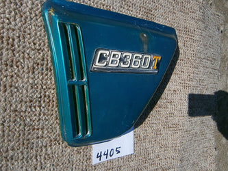 Honda CB360 T Blue left sidecover   4405