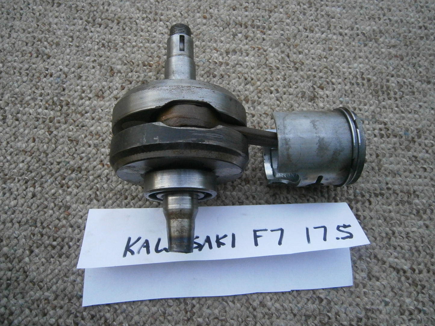 Kawasaki F7 175 cc piston, connecting rod, and crankshaft  main bearing 4400