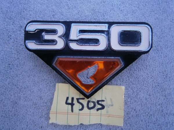Honda CB350 CL350 K4 Left Sidecover Badge 4505