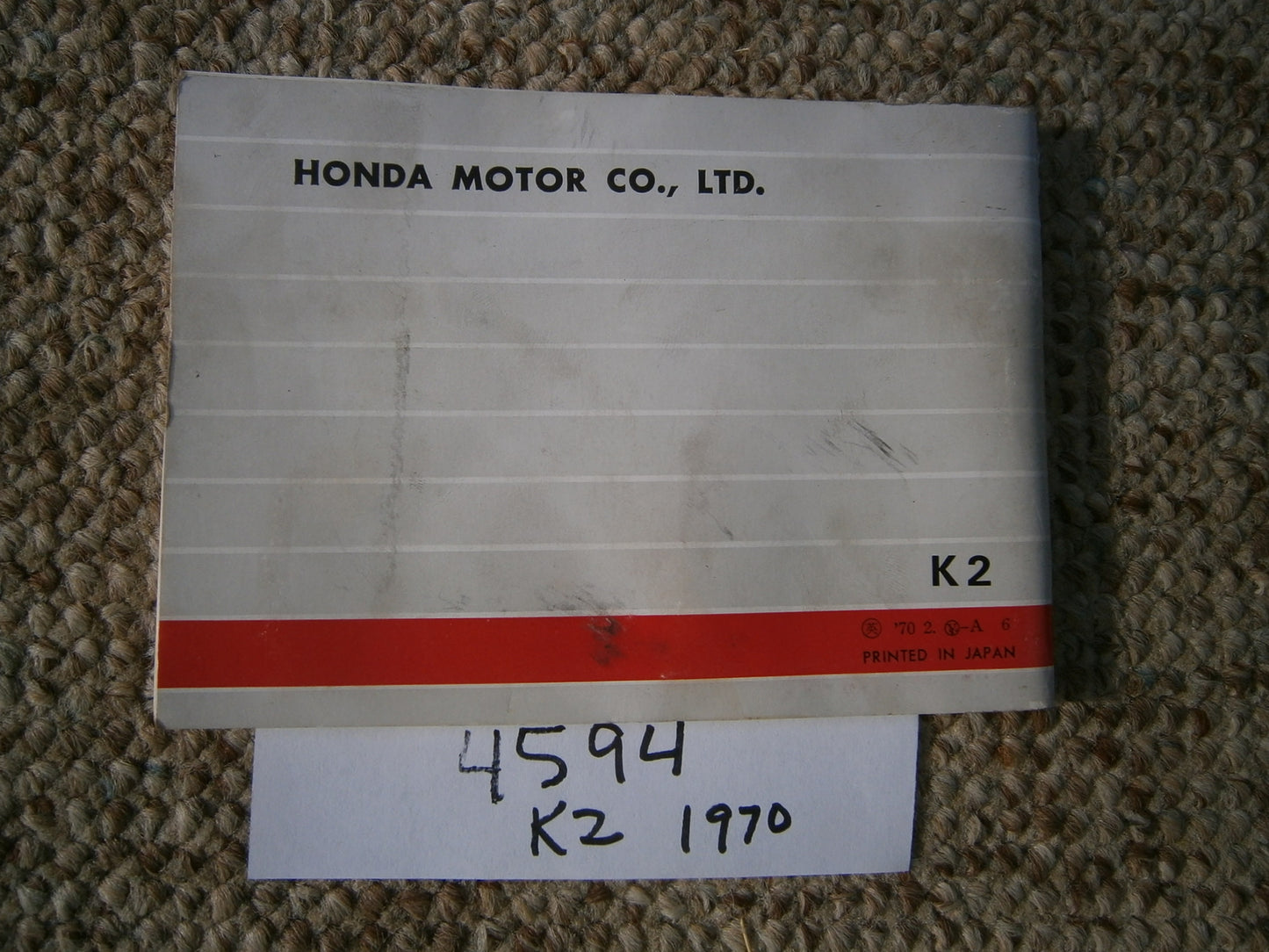 Honda CB350K2 1970 manual 4594