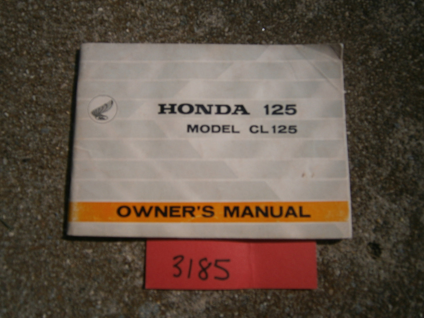 Honda CL125 1967 Owners Manual 3185