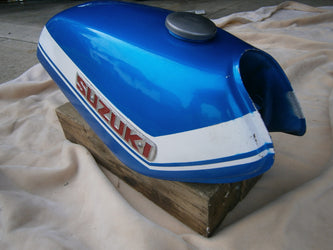 Sold Ebay 10112016 Suzuki TS185 1972 Blue Gas Tank sku 4623