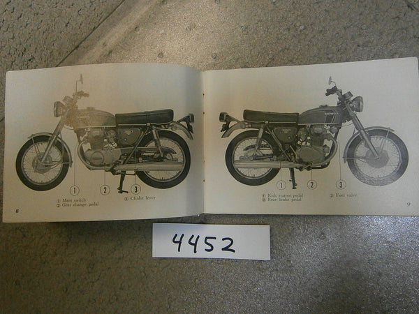 Honda CB350 K4 Owners Manual 4452