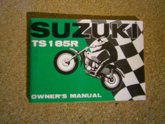 Suzuki TS185,Owners Manual 1971 First year  sku 3166